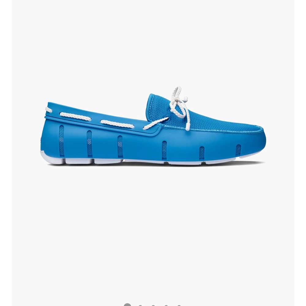 NEW💙Swims Braided Lace Loafer in Turquoise size 7 EU 40 Unisex $160